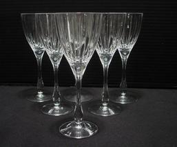 6 Royal Crystal Rock SOLARIS 8 oz Wine Glasses, 8.25&quot;, Tall Clear, Verti... - $70.00