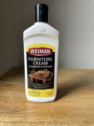 Weiman Furniture Cream Wood Cleaner and Polish 8 fl. oz. Wax and Silicone Free