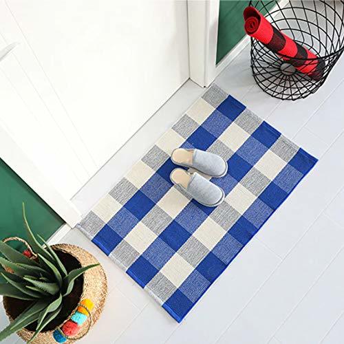 Blue Buffalo Plaid Rug w/NonSlip mat Buffalo Check Outdoor Rug