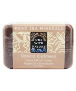One With Nature Dead Sea Mineral Bar Soap Mild Exfoliating Vanilla Oatme... - $8.19