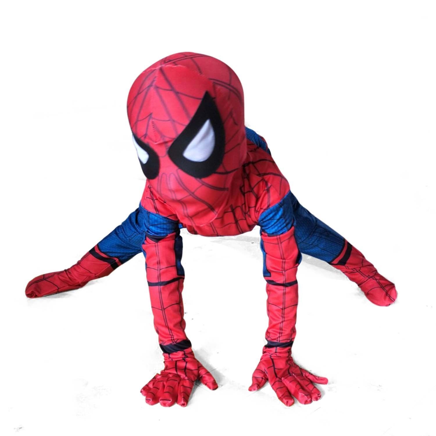 Kids New Spiderman Homecoming Costume Superhero Cosplay Halloween ...