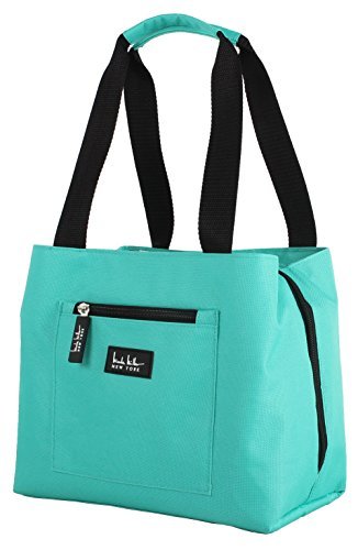 Nicole Miller of New York Insulated Lunch Cooler 11 Lunch Tote (Turquoise)