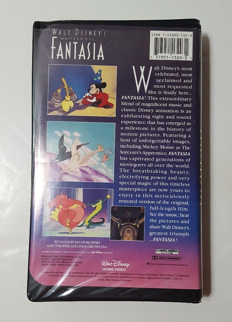 Walt Disney Fantasia VHS