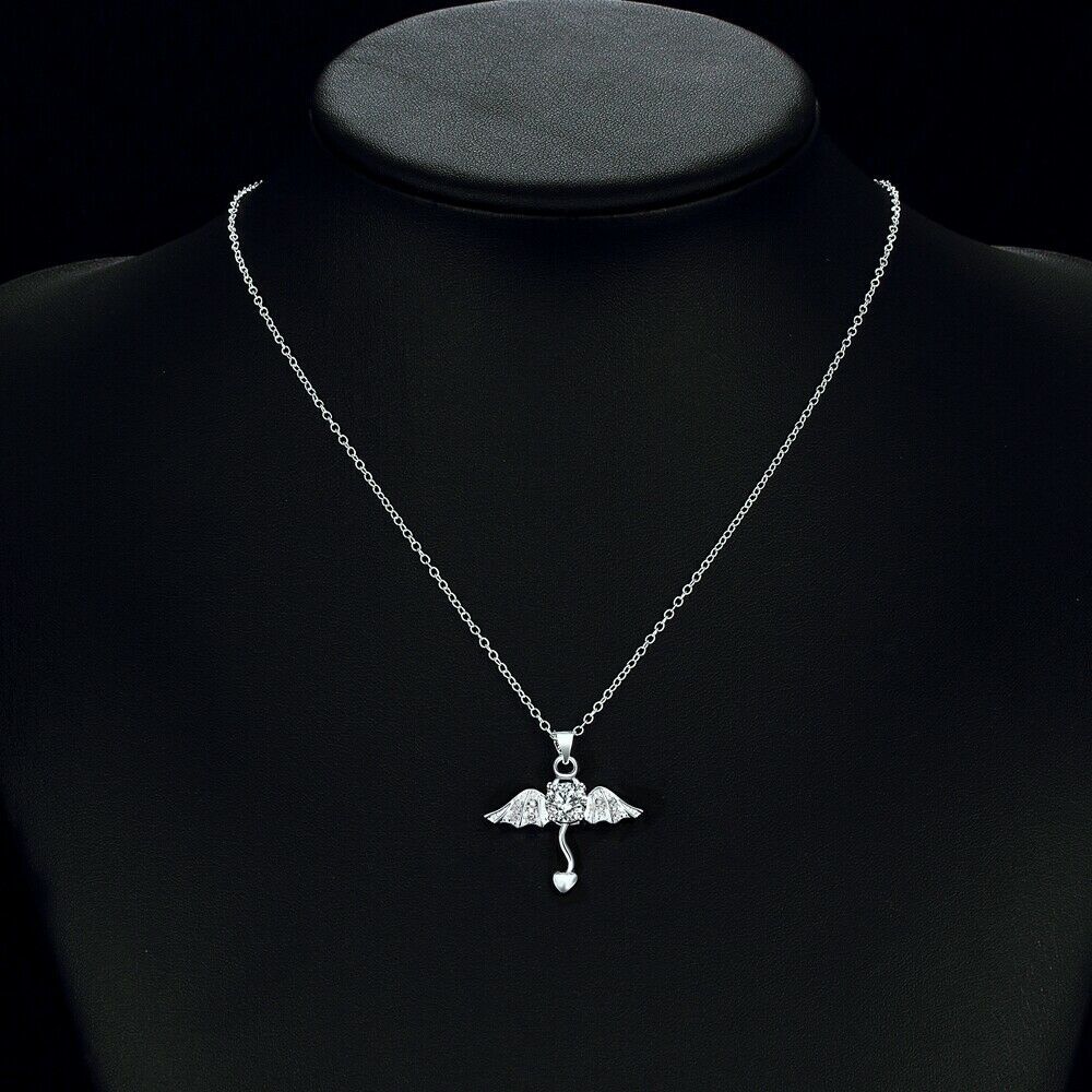 MENDEL Mens Archangel Michael Angel Wing Sword Necklace Pendant ...