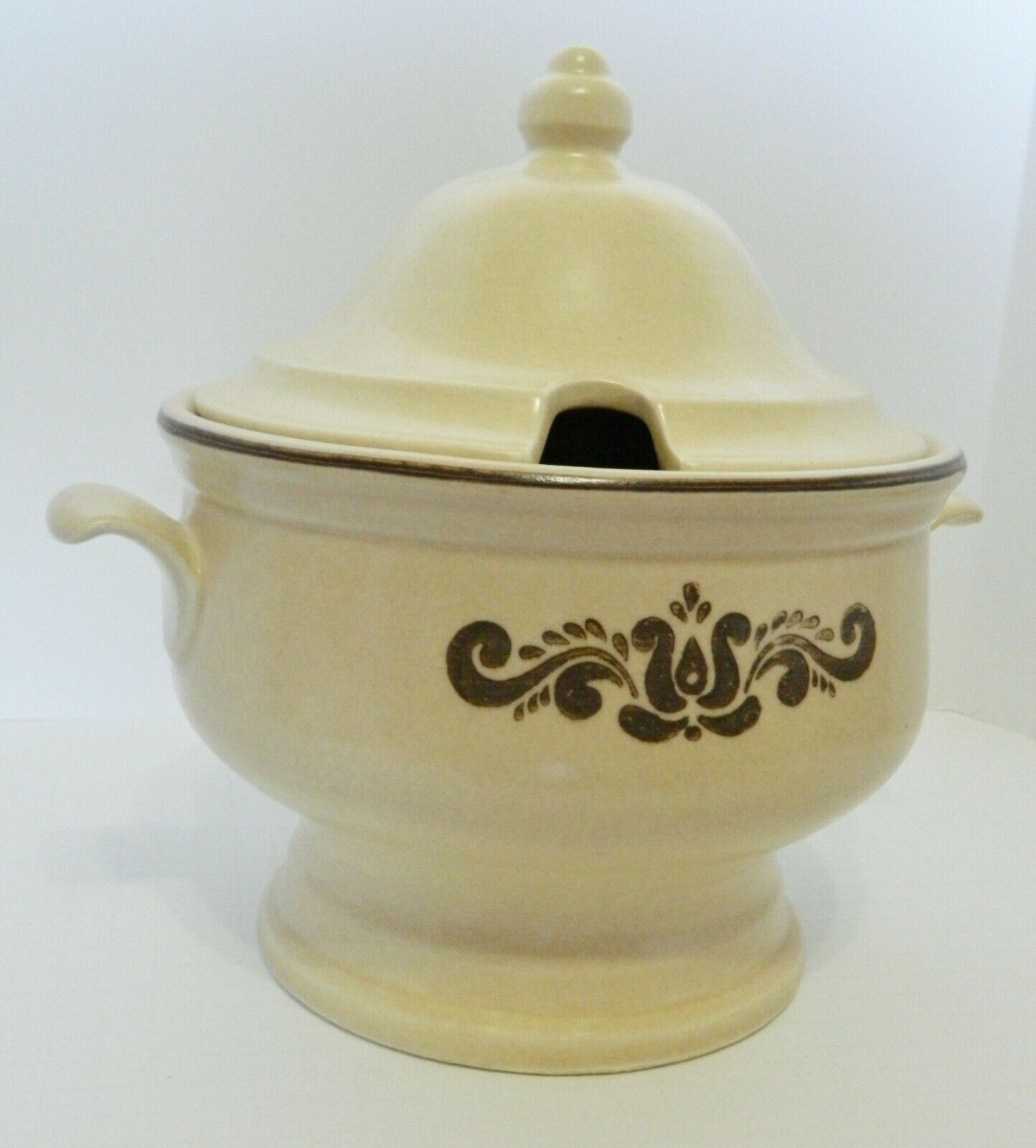 Pfaltzgraff Heirloom Sugar Bowl with Lid Stoneware Retired Pattern Vintage