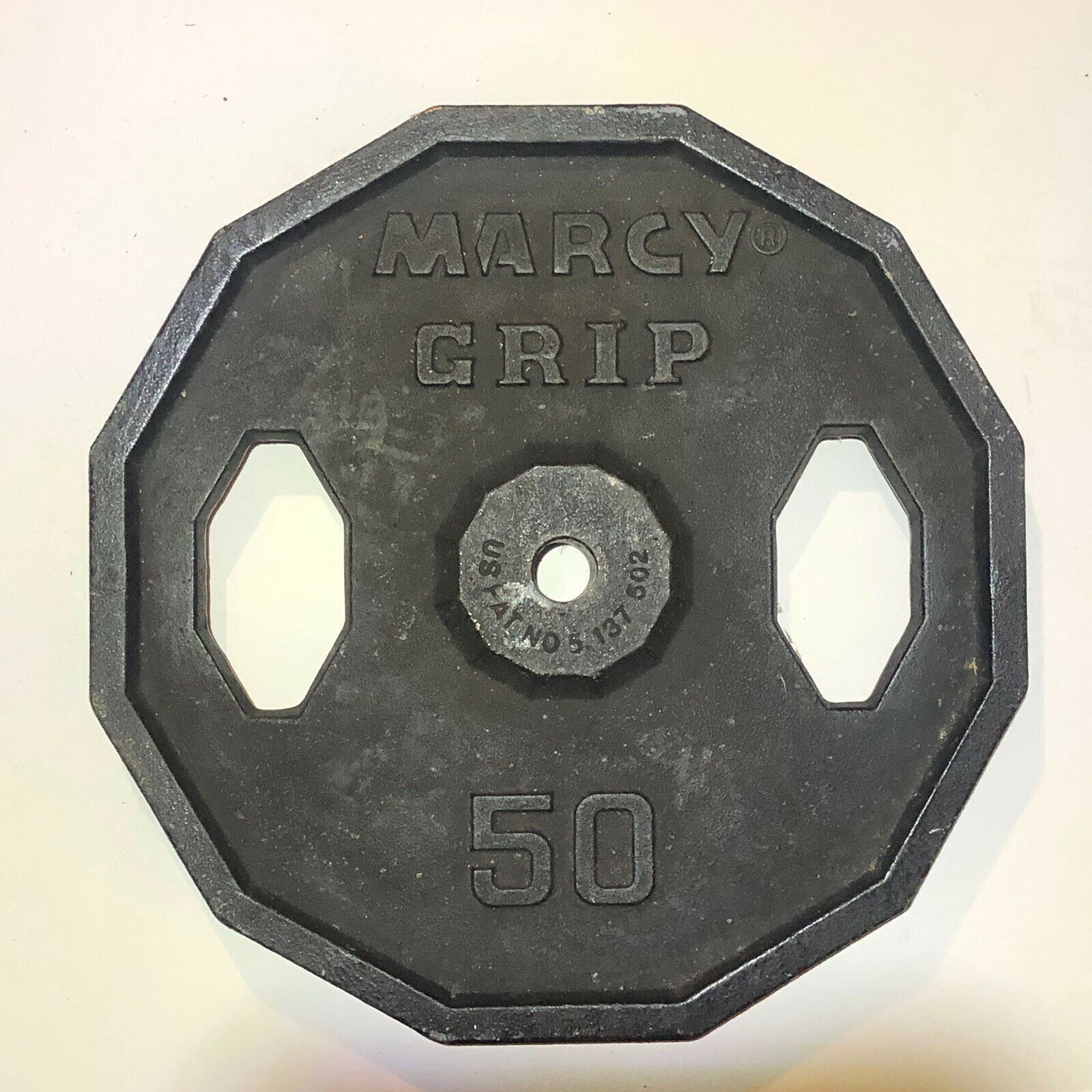 Marcy Grip 50lb (X2) 1” Black Weight Plates (100lbs Total) Fast