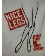 12 BOWLERS TOWEL NICE LEGS! bowlers funny saying towel what time do they... - $30.00