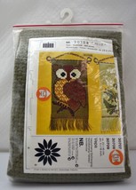Vintage Oehlenschlager Owl Embroidery Wall Hanging Kit 9&quot; x 18&quot; - Denmark - $28.45