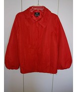 DENNIS/DENNIS BASSO LADIES RED/LINED ZIP PLEATED/TUCKED JACKET-S-POLYEST... - $24.99