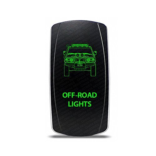 CH4x4 Rocker Switch Toyota FJ Cruiser Off-Road Lights Symbol - Green LED