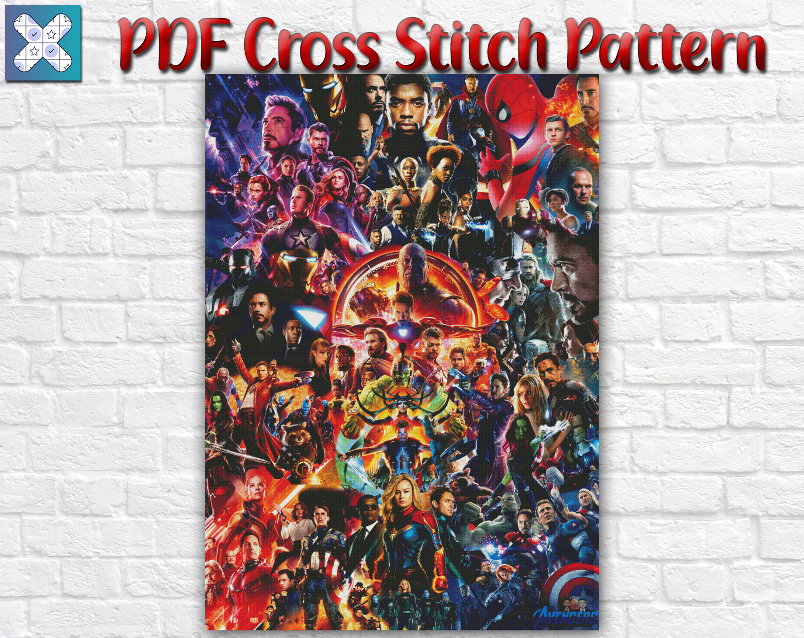 Avengers Heroes PDF Cross Stitch Pattern / Marvel Heroes Cross Stitch Patterns