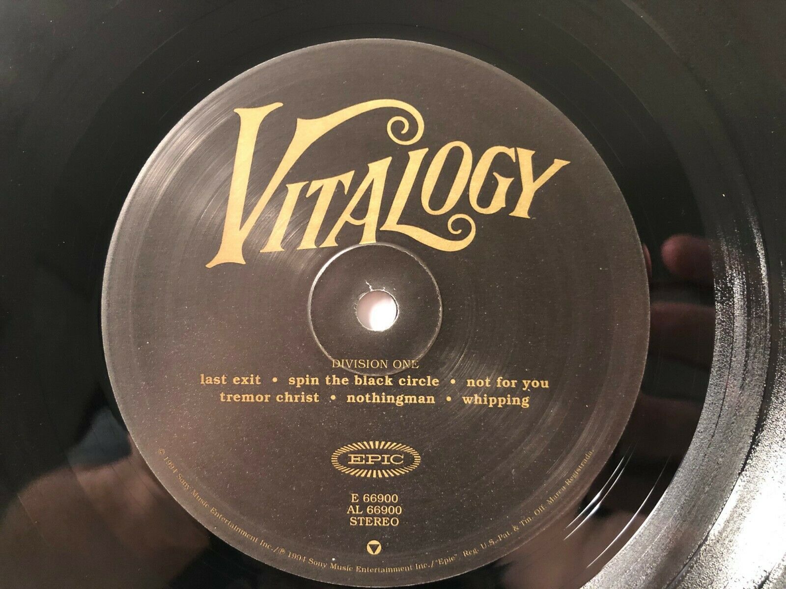 1994 Pearl Jam Vitalogy LP Vinyl Album Epic ‎Records E 66900NM/NM ...