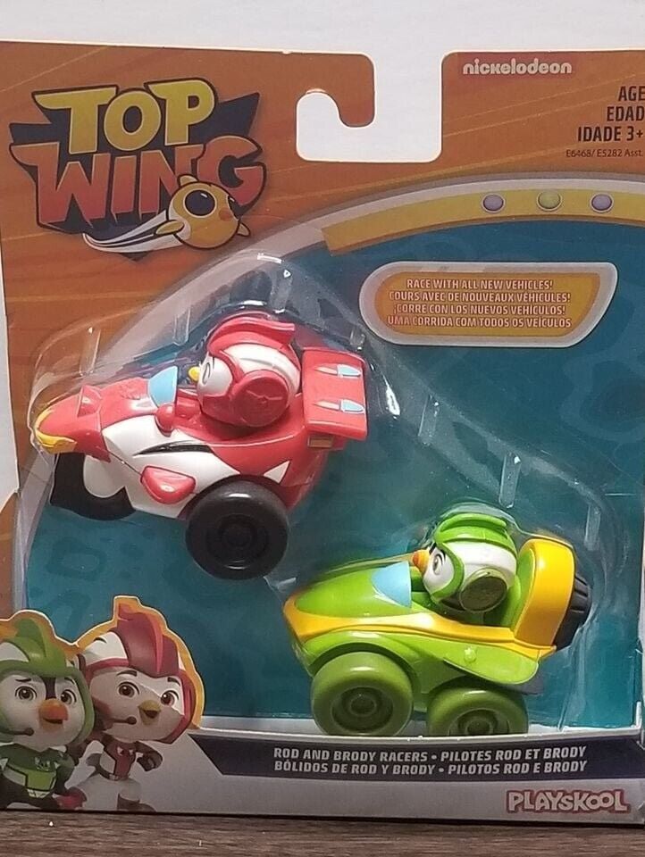 Set Of 2 New Nickelodeon Top Wing Swift And Penny Rod And Brody Racers
