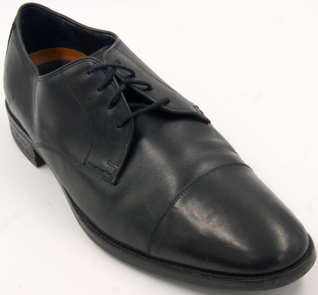 Cole Haan Grand .Os C11630 Black Leather Captoe Men's Oxford Shoes Size ...