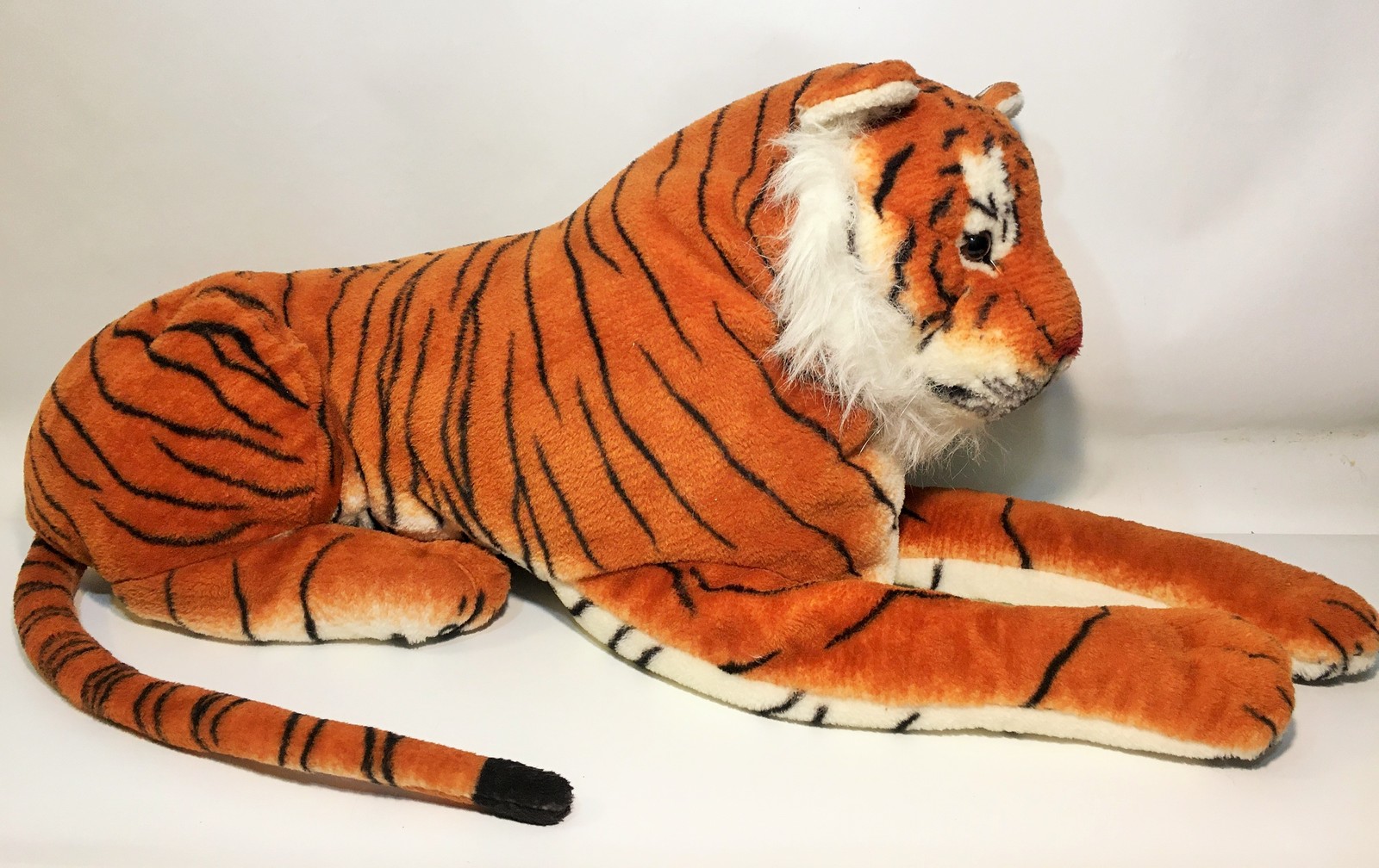 Tiger Plush GIANT Realistic 3' Ft Bengal Jungle Cat Wild Animal Jumbo