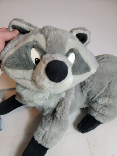 Vintage Disney Pocahontas Large Meeko Plush Mattel Raccoon Stuffed Toy ...