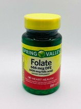 Spring Valley Folate 666 mcg DFE (Folic Acid 400 mcg) - 250ct - $4.99