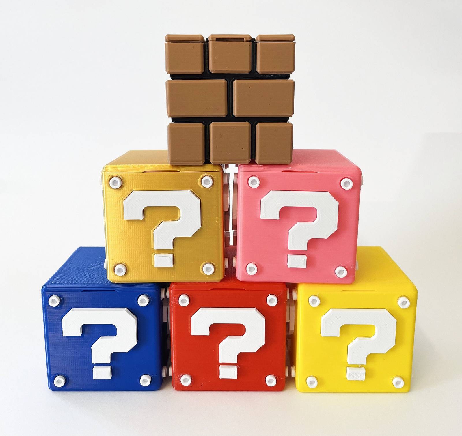 Super Mario Storage Cube Nintendo Switch Game Storage 3D Printed