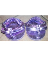 build a bear sandals purple new - $10.45