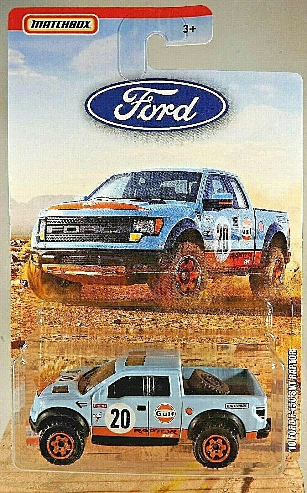 2019 Matchbox Ford Truck Series '10 FORD F-150 SVT RAPTOR Gulf Tampo ...