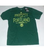New NWT Portland Timbers &quot;Property Of&quot; adidas Official MLS Green Large T... - $18.76