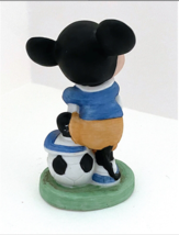 Disney Mickey Mouse Soccer Player Ceramic Figurine Vintage 1980s image 3