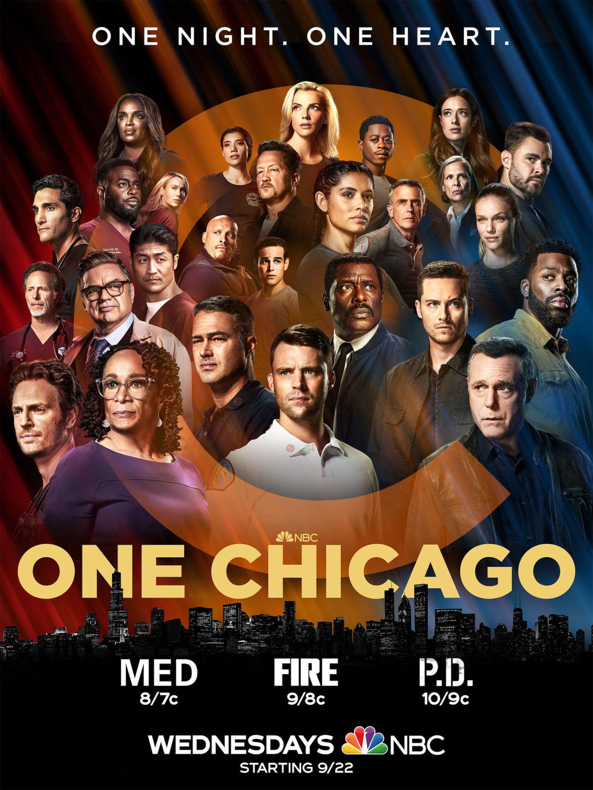 Chicago Fire Poster Season 10 TV Series Art Print Size 24x36 27x40 32x48