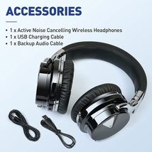 Active Noise Cancelling Bluetooth Headphones with Microphone    -  Deep Bass image 10