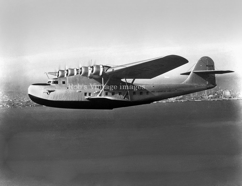 3 Pan Am Clippers Boeing 314 Photo Airplane Flying Boat 1930s Samoa 1930s