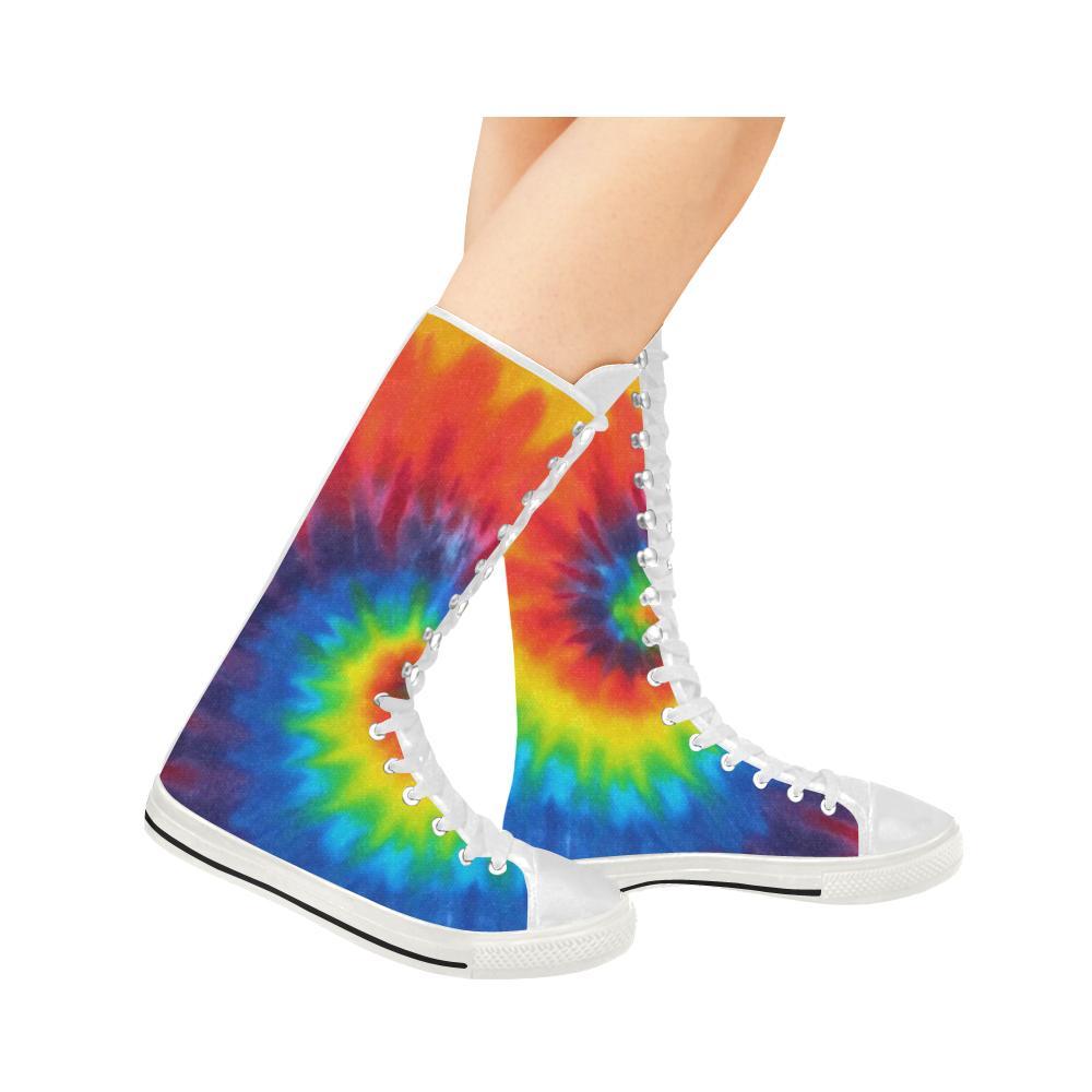 knee high canvas shoes