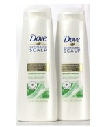 2 Dove Dermacare Scalp Anti Dandruff Invigorate Mint 2in1 Shampoo &amp; Cond... - $23.51