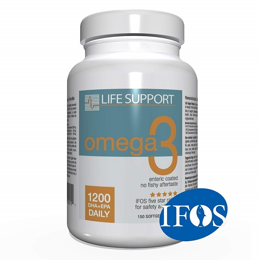 Life Support Omega 3 Support Heart, Brain, Joints and Immune System 150Soft Gels