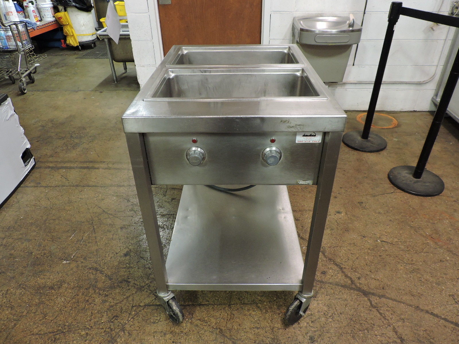 industrial kitchen steam table