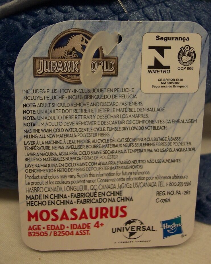 jurassic world mosasaurus plush