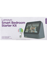 LENOVO SMART CLOCK 2 SMART BEDROOM STARTER KIT WIFI WITH SMART BULB, BLU... - $48.45