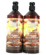 2 Bottles Dead Sea Collection 33.8 Oz Almond Vanilla Soothing Mineral Ha... - $30.99