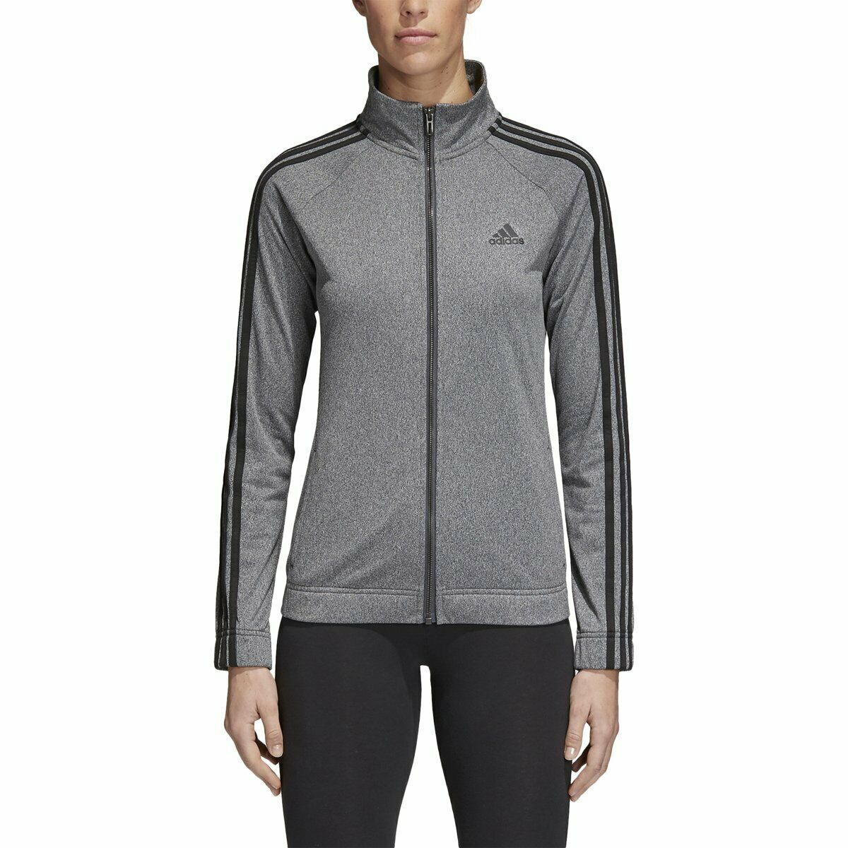 adidas Womens Designed 2 Move Track Sports Jacket Gray/Black Size Small ...