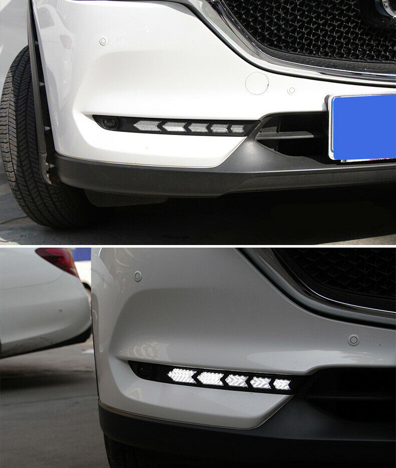 Car LED Driving Light DRL Daytime Running Lights For Mazda CX5 20172018 Fog/Driving Lights