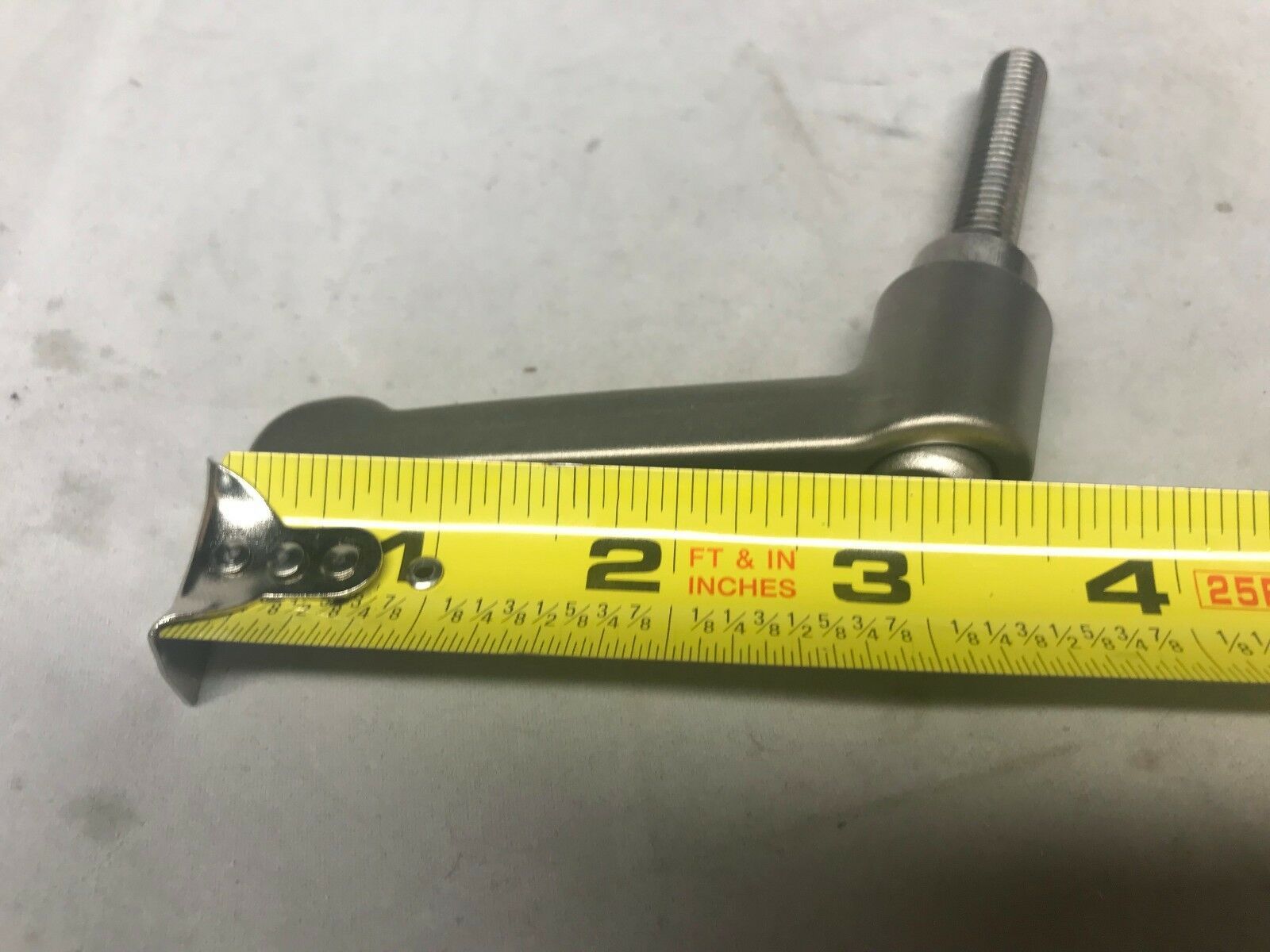 Stainless Steel Adjustable Handle M101.5 Thread 17/8"T 31/2" Handle