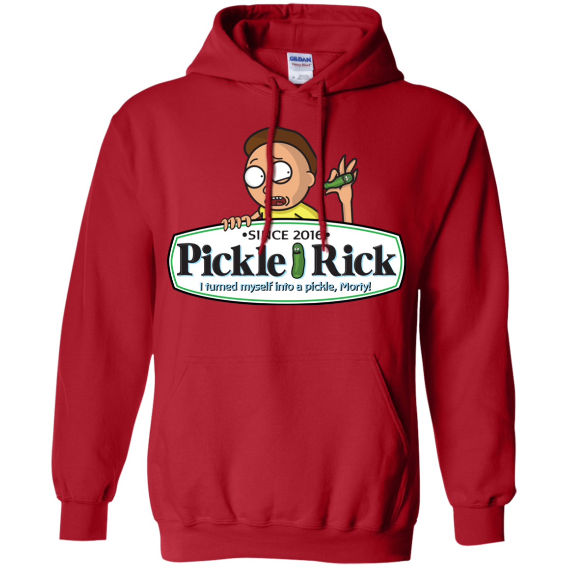 Pickle Rick Pullover Hoodie - Unisex Adult Clothing