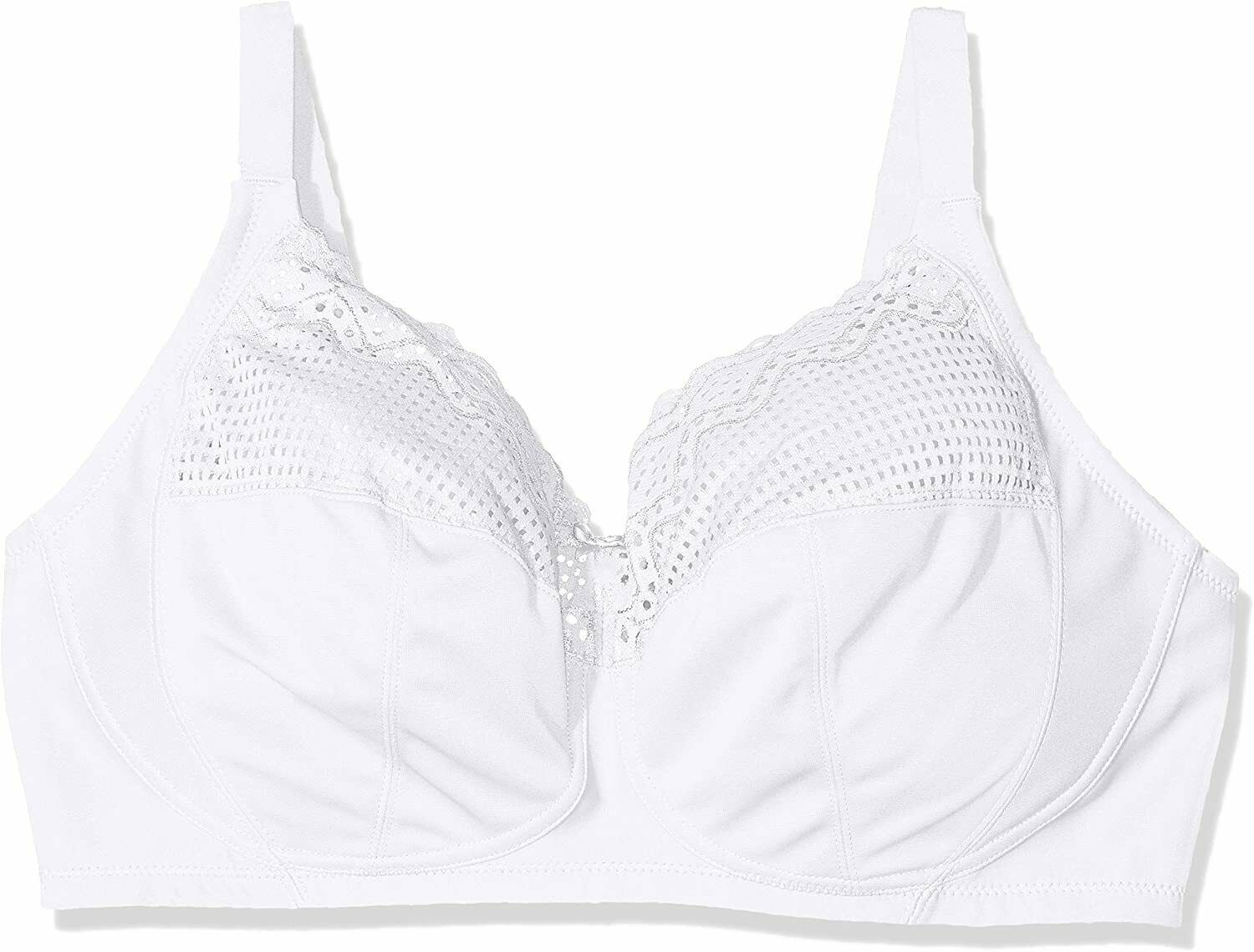 Glamorise White Plus Size Comfort Lift Full Figure Support Bra Us 48h Uk 48ff Bras And Bra Sets 