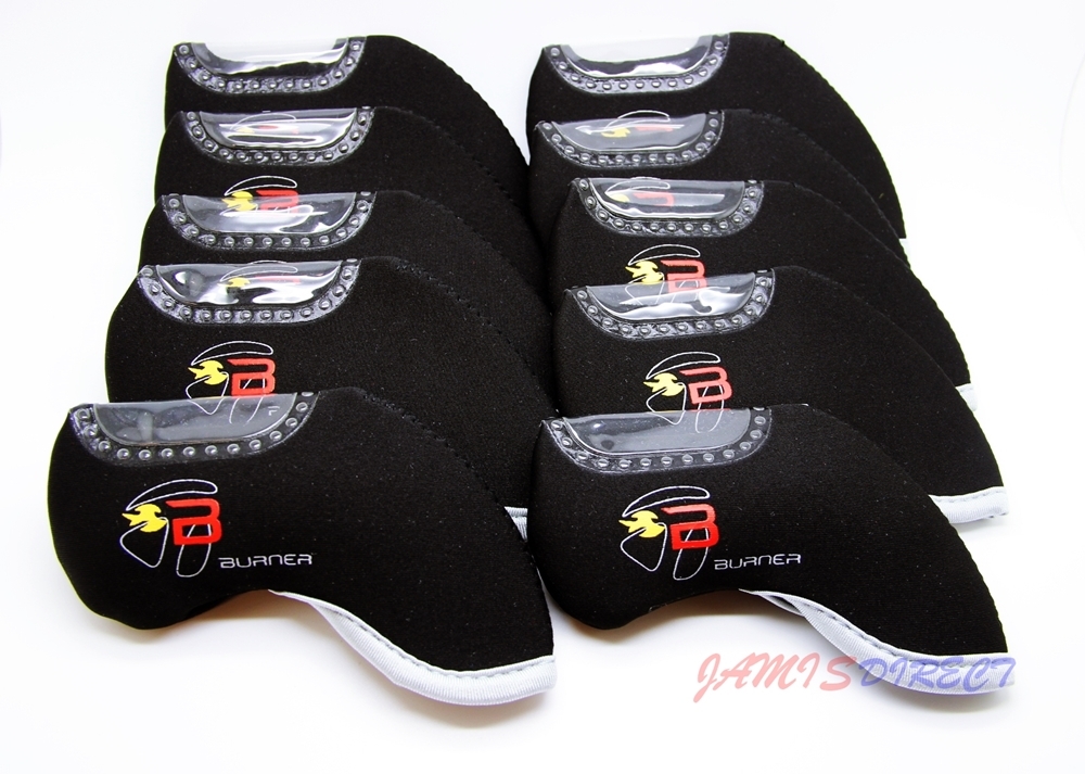 TaylorMade Burner Golf Iron HeadCover 10 pcs Set Head Covers Neoprene US NEW FA Club Head Covers