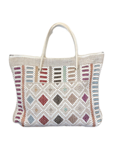 Ethnic Pattern Multi-Purpose Women's Handmade Woven Beach Bag Diaper Bag - $70.00