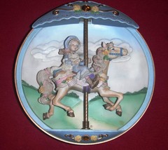 Wishful Thinking Carousel Daydreams 1995 Musical Plate Bradford Exchange A6140 - $29.99