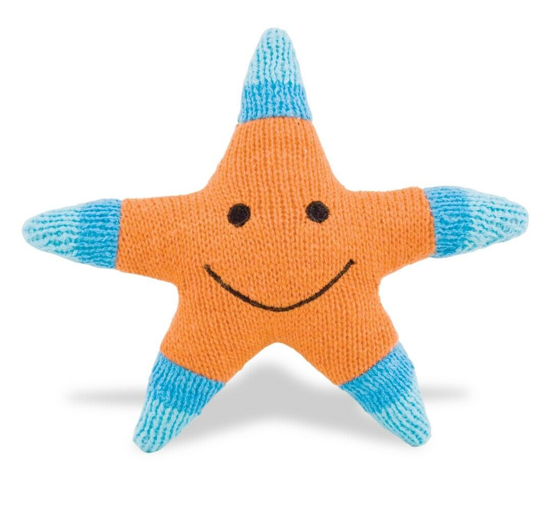 Sea Creatures - Starfish Rattle Soft Fabric Baby Toy Washable - Rich Frog