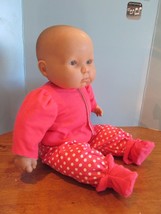 baby doll clothes 3 piece dark pink pajamas fits 20-22&quot; dolls - $19.44