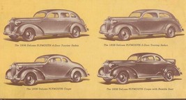 1938 Plymouth Jubilee ORIGINAL Vintage Advertising Brochure image 2