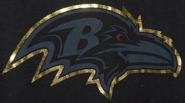 NFL Licensed Baltimore Ravens Youth Extra Large Black Gold Tee Shirt image 2