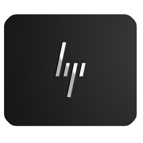 Mouse Pad HP Logo Elegant Metal Black Design Computer Series Video Game