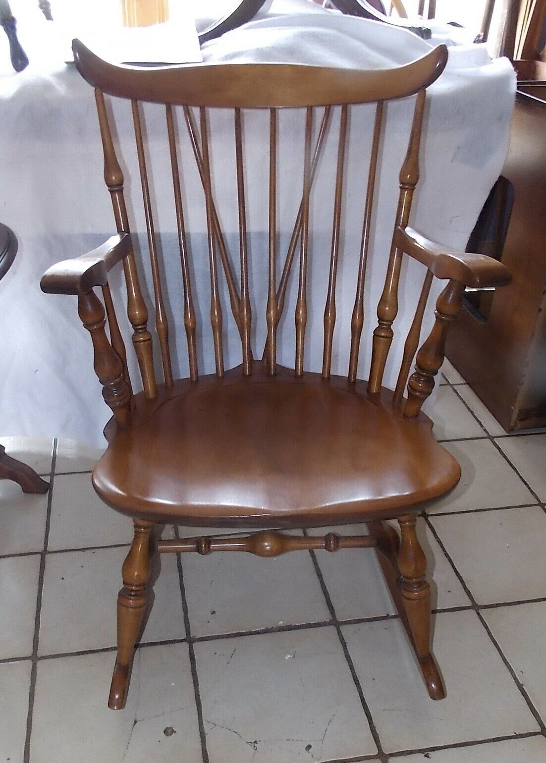 Maple Nichols & Stone Rocker   Rocking Chair - Post-1950